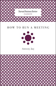 How to Run a Meeting cover image