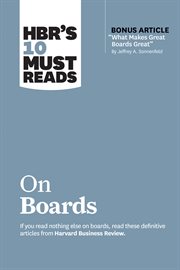 Hbr's 10 must reads on boards cover image