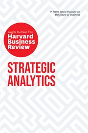 Strategic analytics: the insights you need from harvard business review cover image