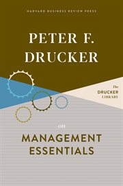Peter F. Drucker on management essentials cover image