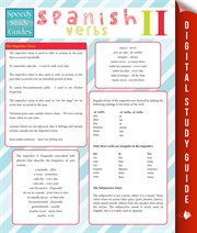 Spanish verbs. Volume 2 cover image