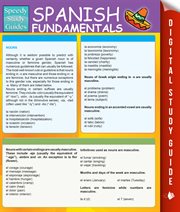 Spanish fundamentals. Volume 1 cover image