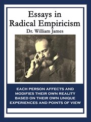 Essays in radical empiricism cover image
