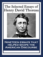 The selected essays of henry david thoreau cover image