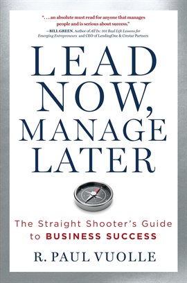 Cover image for Lead Now, Manage Later
