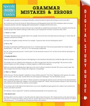 Grammar mistakes & errors cover image