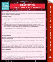 Statistics equations and answers cover image