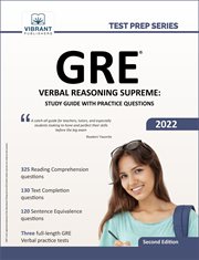 Gre verbal reasoning supreme. Study Guide with Practice Questions cover image