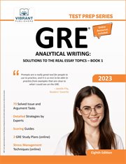GRE analytical writing : Solutions to the real essay topics. Book 2 cover image
