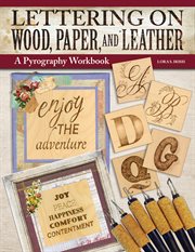 Lettering on wood, paper, and leather : A Pyrography Workbook cover image