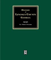 History of Lincoln County, Georgia cover image