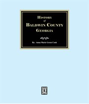 History of Baldwin County, Georgia cover image