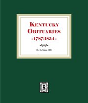 Kentucky Obituaries, 1787-1854 cover image