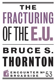 The fracturing of the e.u cover image