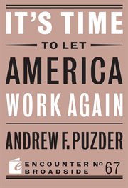 It's time to let America work again cover image