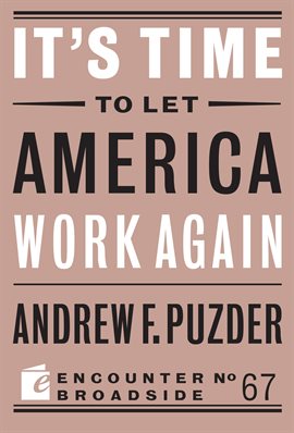 Cover image for It's Time to Let America Work Again