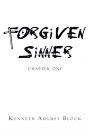 Forgiven sinner. Chapter One cover image