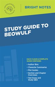 Study guide to beowulf cover image