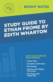 Study guide to ethan frome by edith wharton cover image