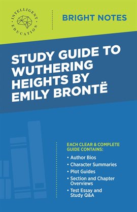 Cover image for Study Guide to Wuthering Heights by Emily Brontë