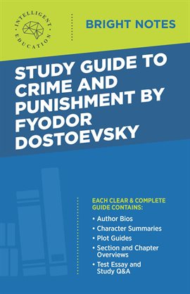 Cover image for Study Guide to Crime and Punishment by Fyodor Dostoyevsky