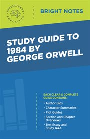 Study guide to 1984 by george orwell cover image