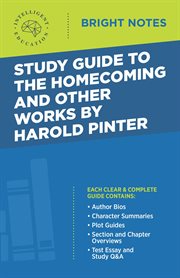 Study guide to the homecoming and other works by harold pinter cover image