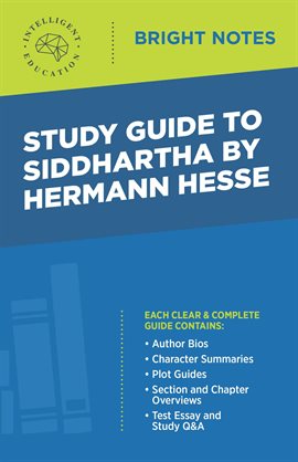 Cover image for Study Guide to Siddhartha by Hermann Hesse