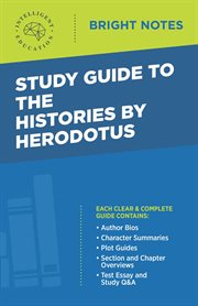 Study guide to the histories by herodotus cover image