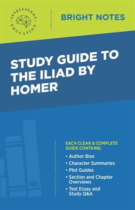 Cover image for Study Guide to The Iliad by Homer