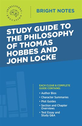 Cover image for Study Guide to The Philosophy of Thomas Hobbes and John Locke