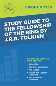 Study guide to the fellowship of the ring by jrr tolkien cover image