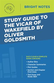 Study guide to the vicar of wakefield by oliver goldsmith cover image