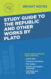Study guide to the republic and other works by plato cover image