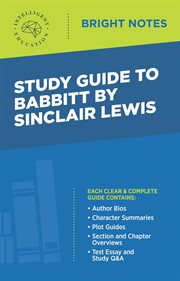 Study guide to babbitt by sinclair lewis cover image