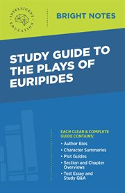 Study guide to the plays of euripides cover image