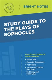Study guide to the plays of sophocles cover image