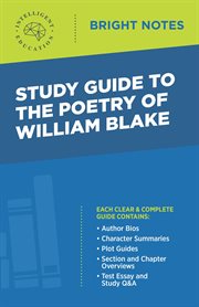 Study guide to the poetry of william blake cover image