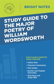 Study guide to the major poetry of william wordsworth cover image