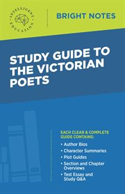 Study guide to the victorian poets cover image