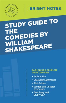 Cover image for Study Guide to The Comedies
