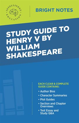 Cover image for Study Guide to Henry V