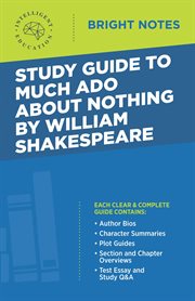Study guide to much ado about nothing by william shakespeare cover image