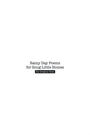 Rainy day poems for snug little homes cover image