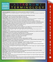 Astronomy terminology cover image