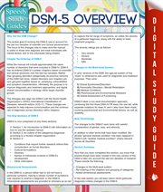 DSM-5 overview cover image