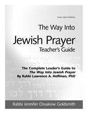 The way into jewish prayer teacher's guide cover image