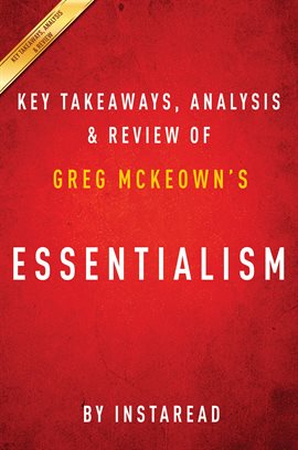 Cover image for Summary of Essentialism