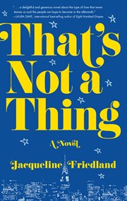 That's not a thing : a novel cover image