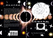 The sun sets on the moon. Poem Book cover image